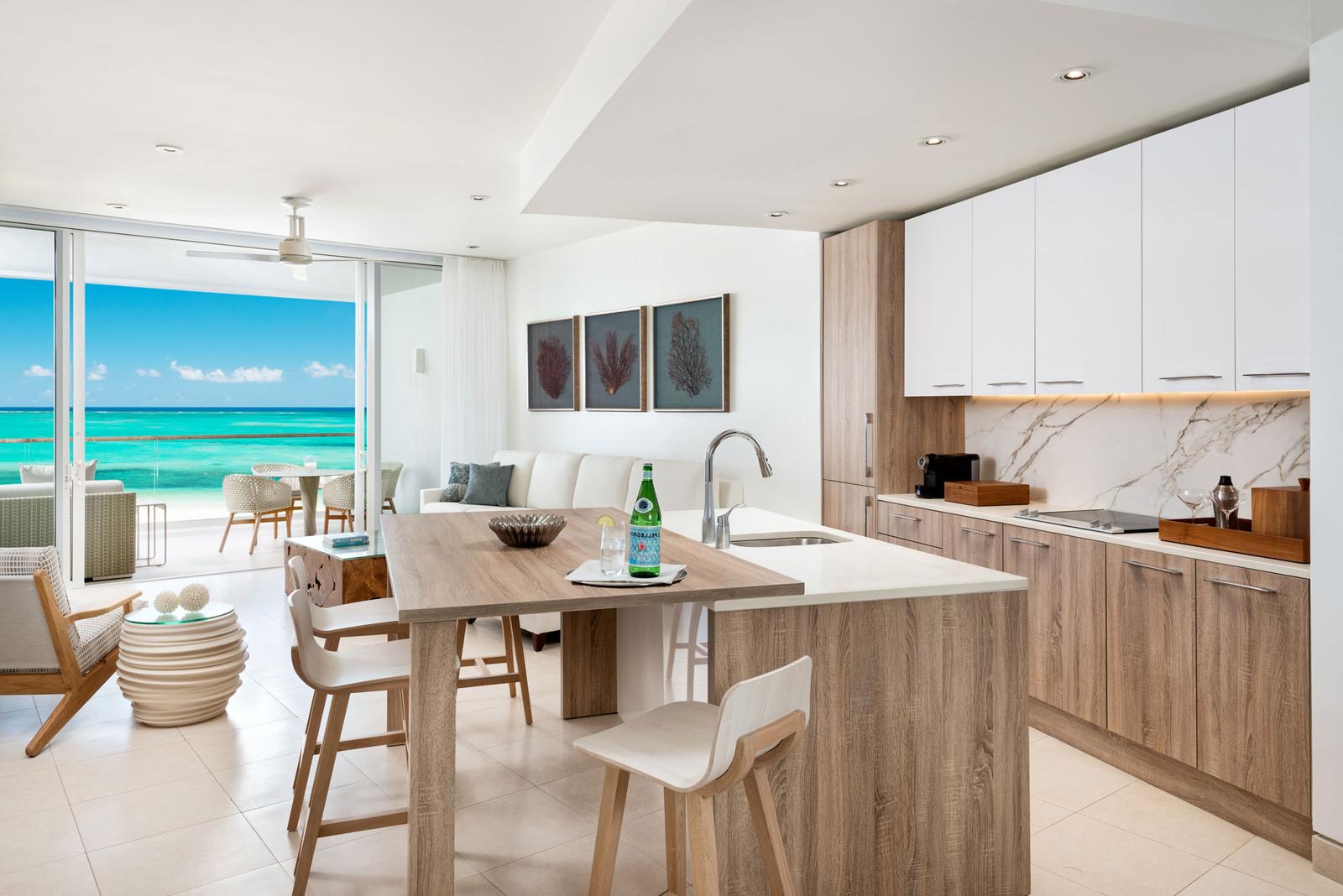 2-bedroom beachfront suite at Wymara Resort, Grace Bay — photo 2