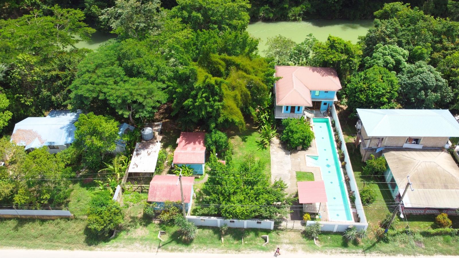 Riverfront Property with 5 Buildings in Bullet Tree Falls, Cayo District, Belize — photo 1