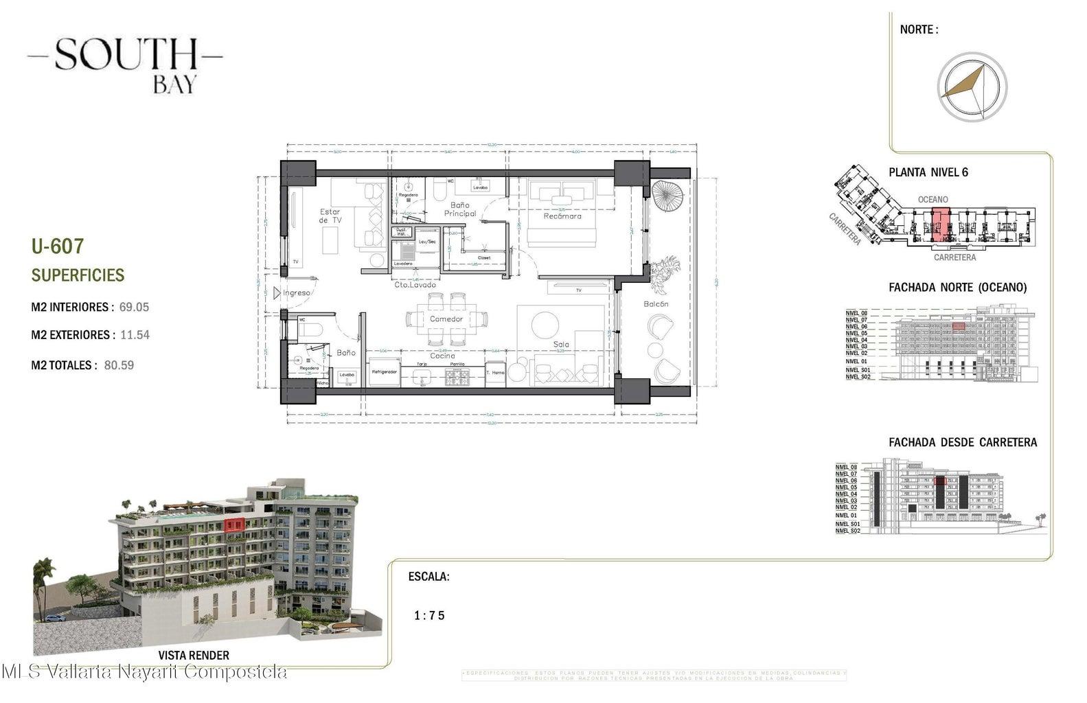 1-bedroom condo 607 in South Bay, Puerto Vallarta — photo 3