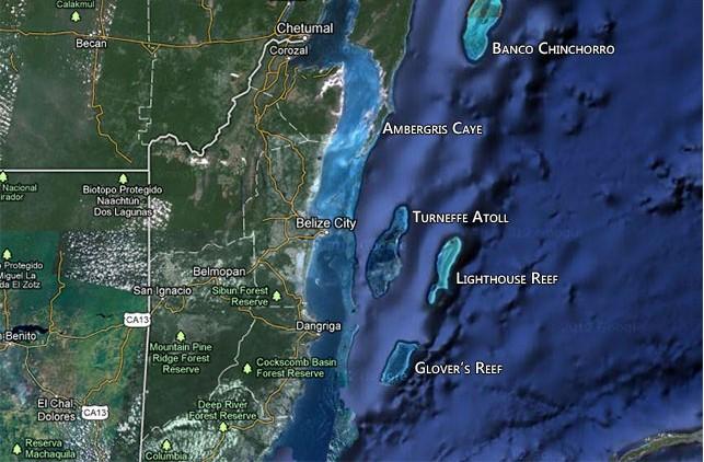 Turneffe Flats sea to lagoon — photo 1