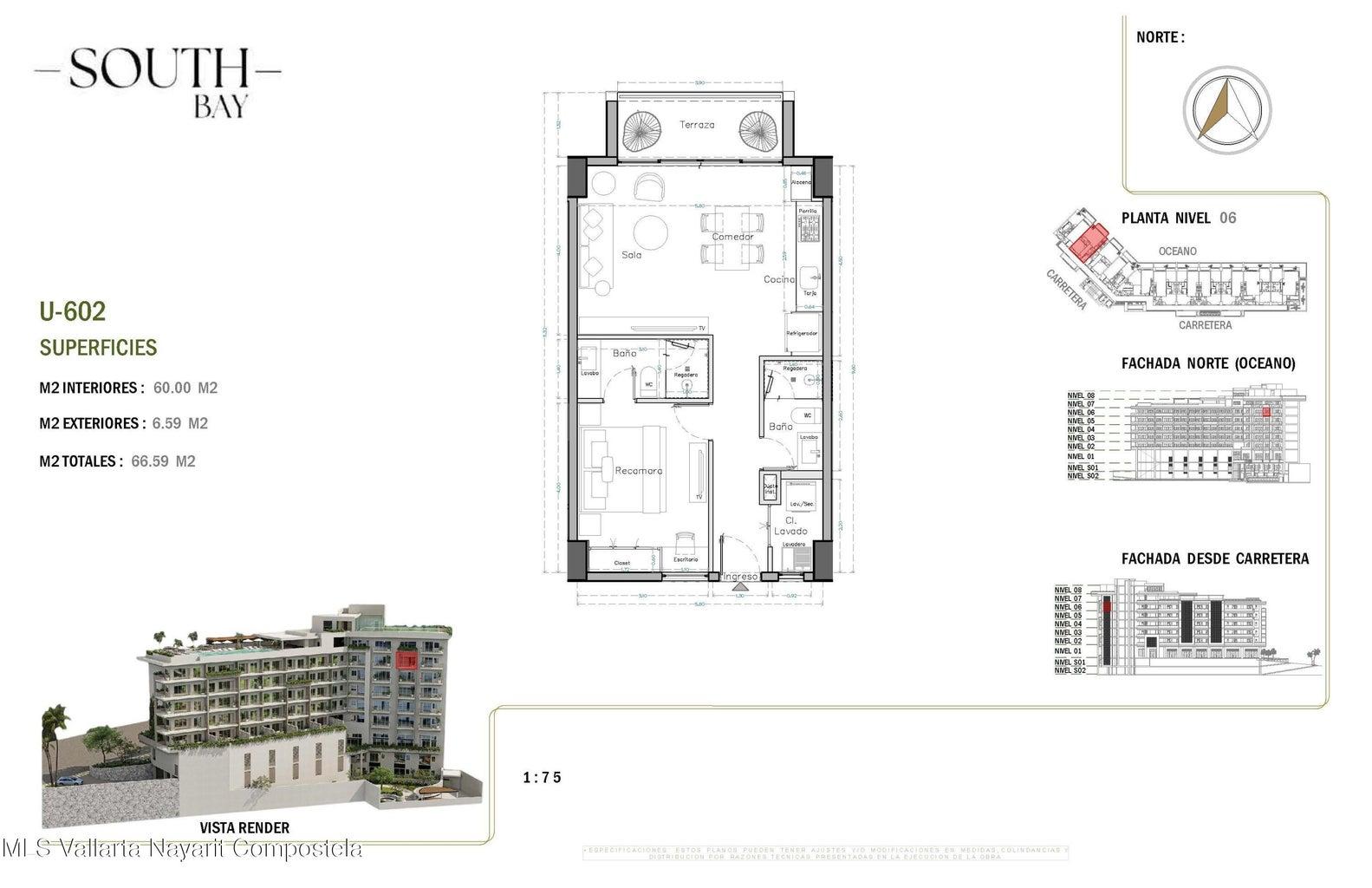1-bedroom condo 602 in South Bay, Puerto Vallarta — photo 2