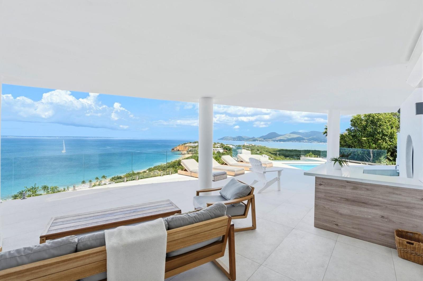 4 Bedroom Luxury Cliff-Side Villa for Sale, Mont Rouge, Terres Basses, St Martin — photo 2