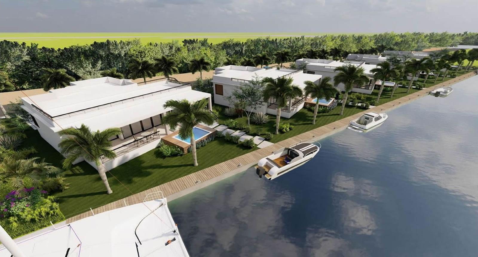 New 3 Bedroom Waterfront Villas for Sale, Blue Reef Marina Villas, Placencia, Belize — photo 2