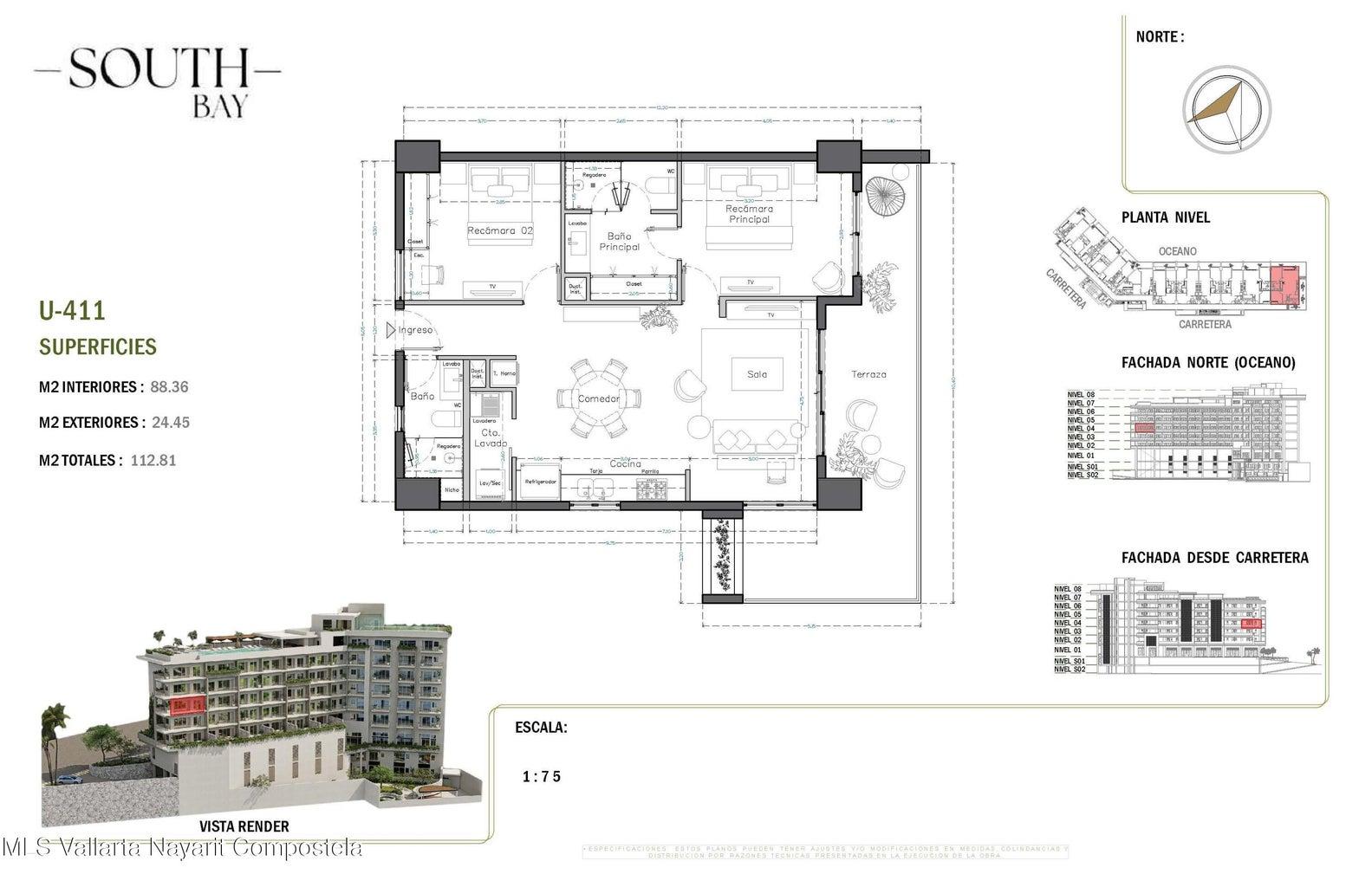 2 Bedroom Condo for Sale, South Bay, Puerto Vallarta, Mexico — photo 4