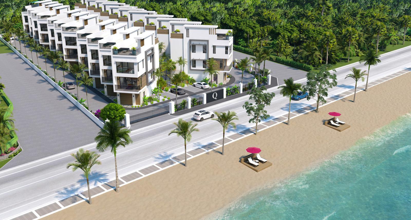2-bedroom townhouse in South Sound, Grand Cayman with rooftop terrace — photo 1