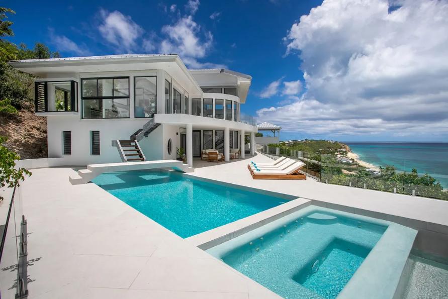 Contemporary-Chic Villa 4BR Aqua Rock at Les Terres Basses, St Martin — photo 1