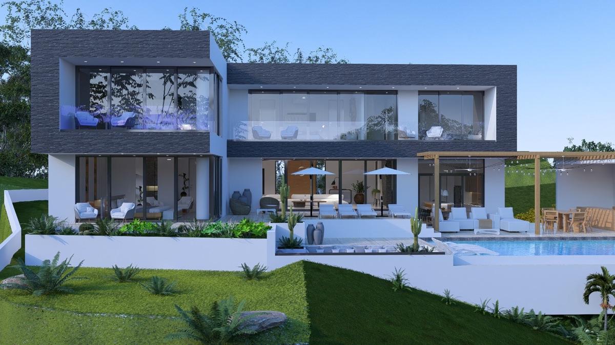 4 bedroom property for sale — Luxury Independent Ocean View Villa with Pool and Full Amenities in Secure Gated Community in Las Terrenas, North East Coast, DO. — photo 1
