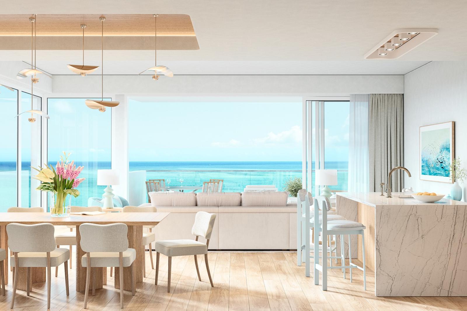 3-bedroom beachfront condo at The Point, Grace Bay — photo 2