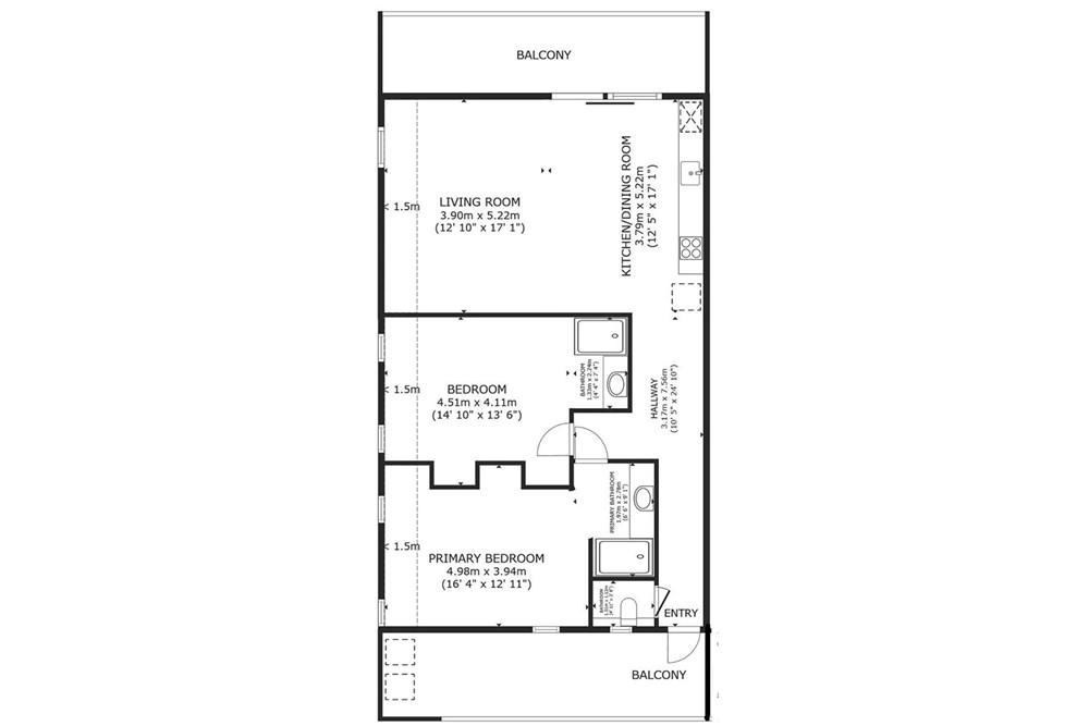 2-bedroom penthouse condo in Kralendijk, Bonaire — photo 5