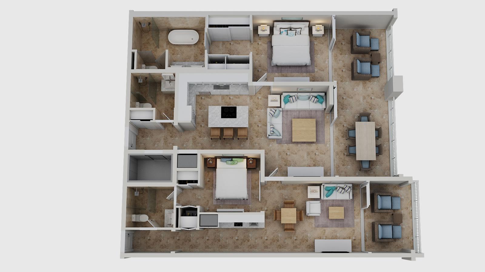 2-bedroom condo lock-off at The Crane Private Residences, Saint Philip — photo 5