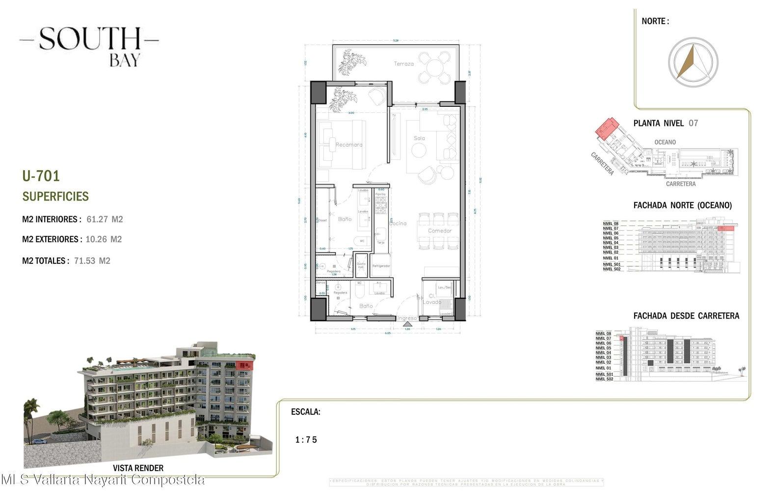 New 1 Bedroom Condo 306 for Sale, South Bay, Puerto Vallarta, Mexico — photo 5