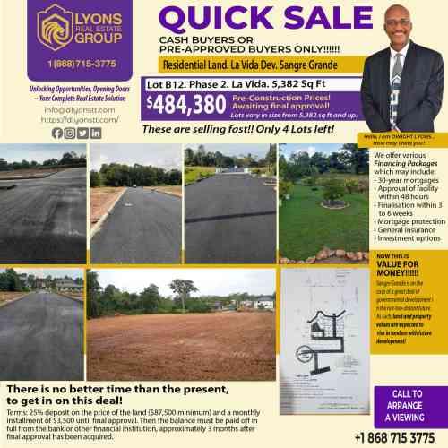 Residential land for sale in Sangre Grande, Trinidad — photo 1