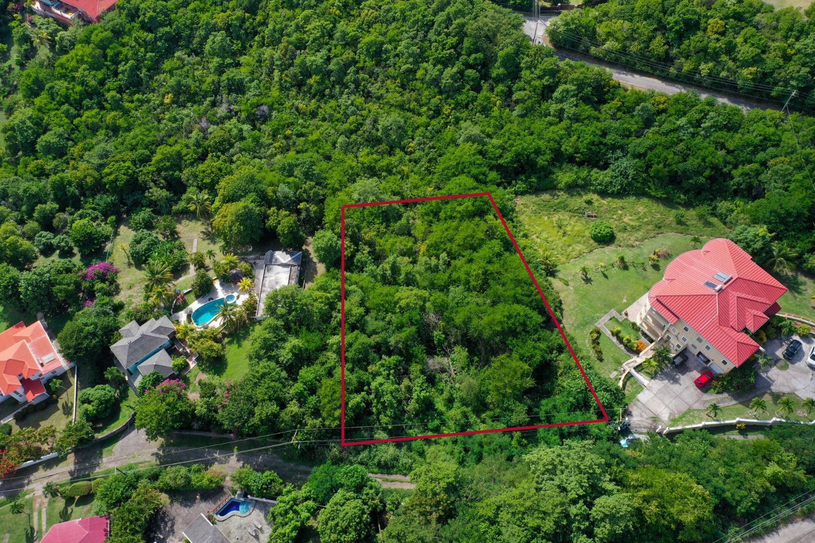 0.93-acre land lot in Golf Park, Cap Estate, Saint Lucia — photo 4
