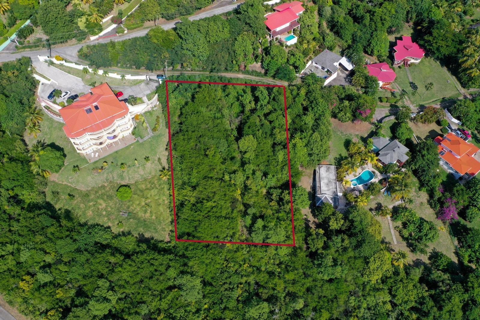 0.93-acre land lot in Golf Park, Cap Estate, Saint Lucia — photo 2