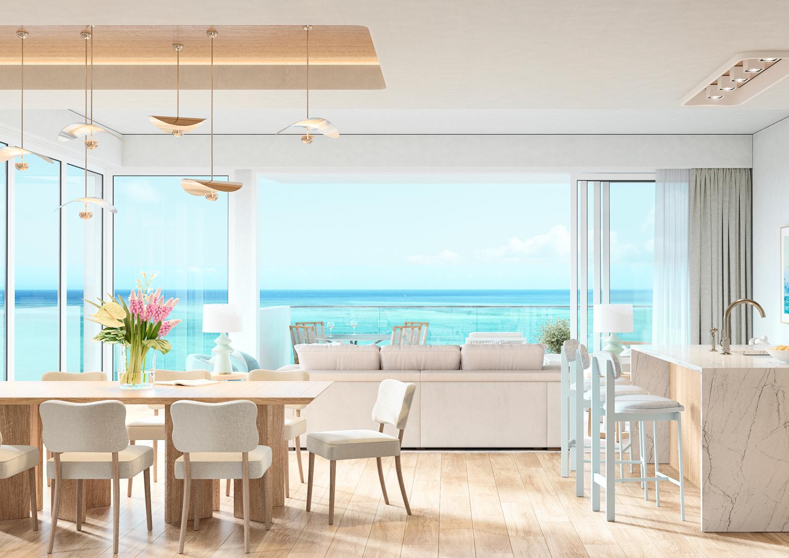 3-bedroom beachfront condo at The Point, Grace Bay — photo 4